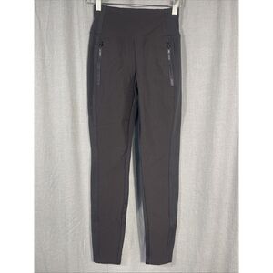 Athleta Headlands Hybrid Tights Womens 0 Black Mid Rise Pull On Workout Gorpcore